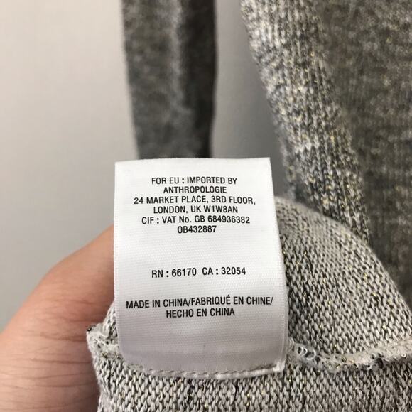 Anthropologie Deletta Metallic Shimmer Sweater - Picture 5 of 7